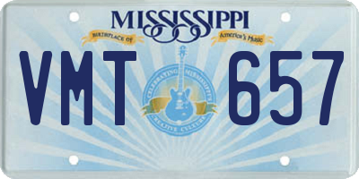 MS license plate VMT657
