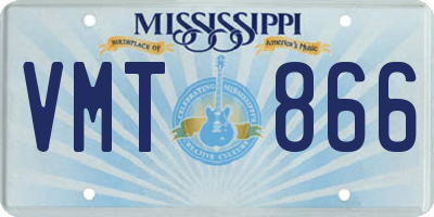 MS license plate VMT866