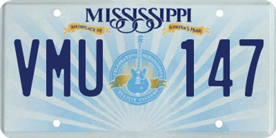 MS license plate VMU147