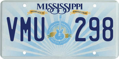 MS license plate VMU298