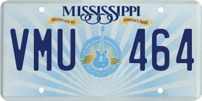 MS license plate VMU464