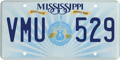 MS license plate VMU529