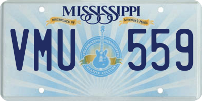 MS license plate VMU559
