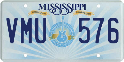 MS license plate VMU576