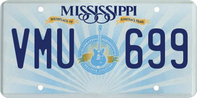 MS license plate VMU699