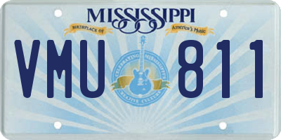 MS license plate VMU811