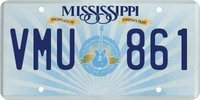 MS license plate VMU861