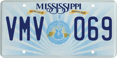 MS license plate VMV069