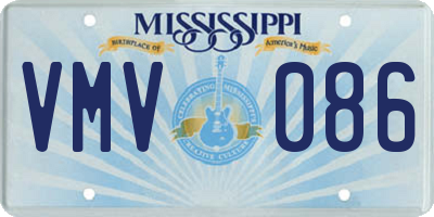 MS license plate VMV086