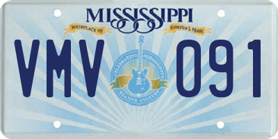 MS license plate VMV091