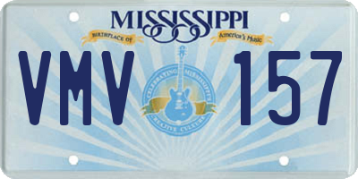 MS license plate VMV157