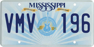 MS license plate VMV196