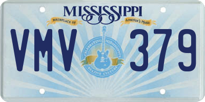 MS license plate VMV379