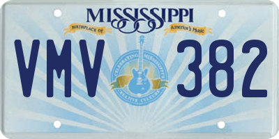MS license plate VMV382