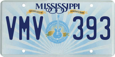 MS license plate VMV393