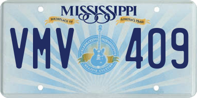 MS license plate VMV409