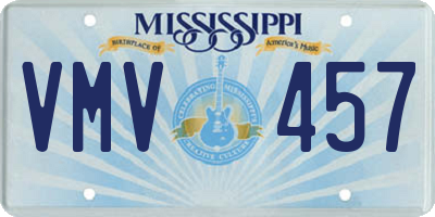 MS license plate VMV457