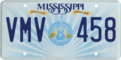 MS license plate VMV458