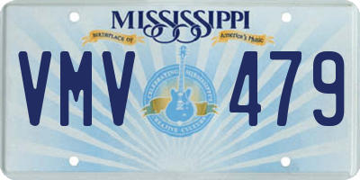 MS license plate VMV479