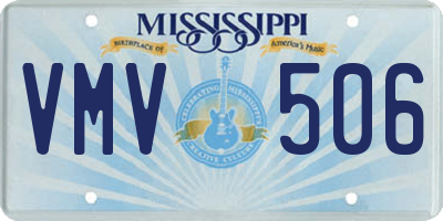 MS license plate VMV506