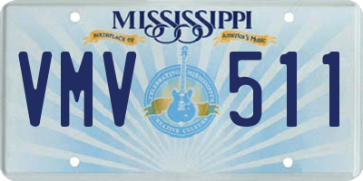 MS license plate VMV511