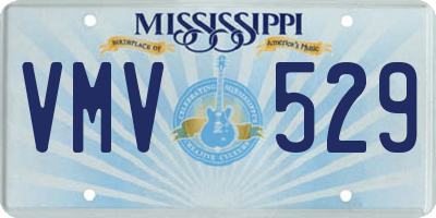 MS license plate VMV529