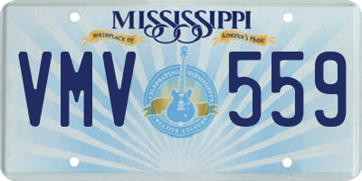 MS license plate VMV559