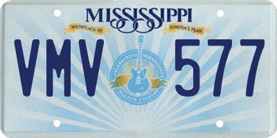 MS license plate VMV577