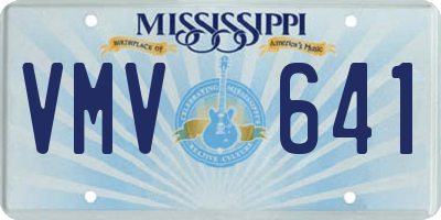 MS license plate VMV641