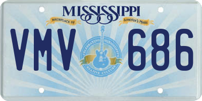 MS license plate VMV686