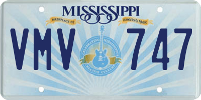 MS license plate VMV747