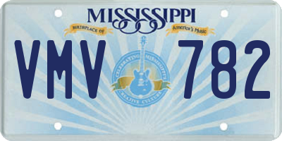 MS license plate VMV782