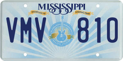 MS license plate VMV810