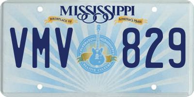 MS license plate VMV829