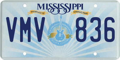 MS license plate VMV836