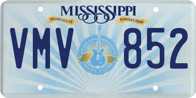 MS license plate VMV852