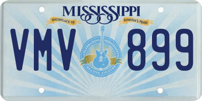 MS license plate VMV899