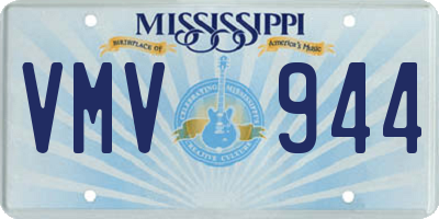 MS license plate VMV944