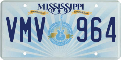 MS license plate VMV964
