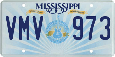 MS license plate VMV973