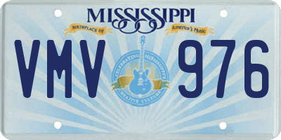 MS license plate VMV976