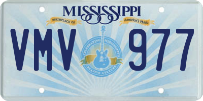 MS license plate VMV977