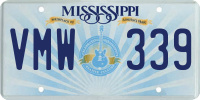 MS license plate VMW339