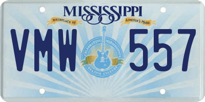 MS license plate VMW557