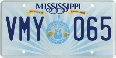 MS license plate VMY065