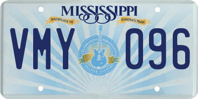 MS license plate VMY096