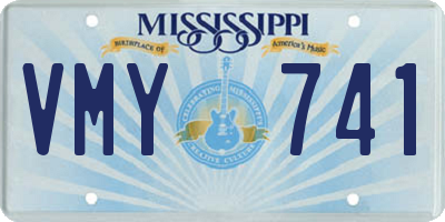 MS license plate VMY741