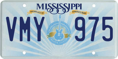 MS license plate VMY975