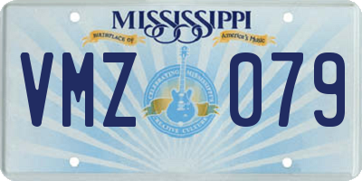 MS license plate VMZ079