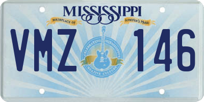 MS license plate VMZ146